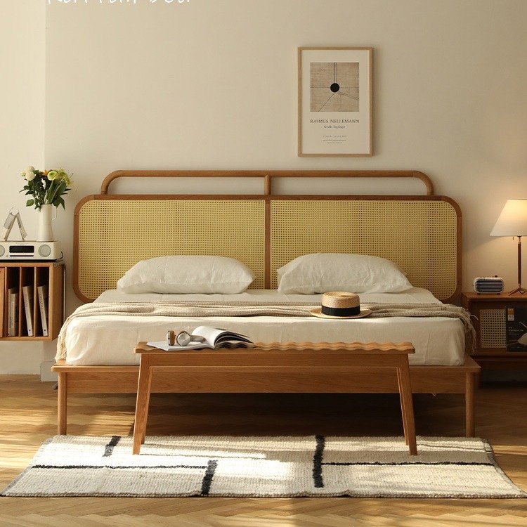 nordic ins style solid wood bed nordic ins style solid wood bed