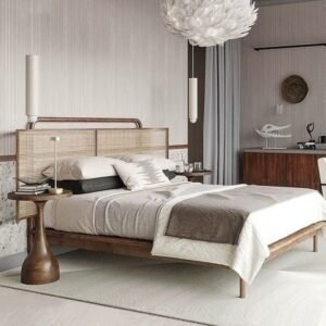 nordic solid wood bed