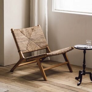 solid wood,Rope woven chair leisure chair