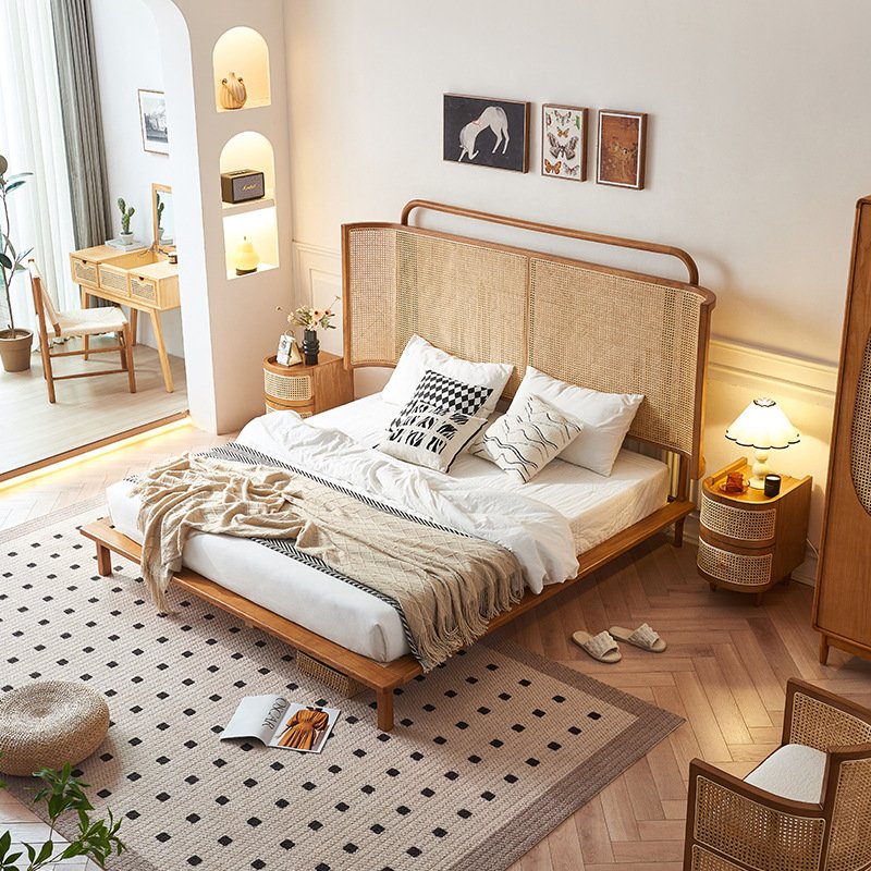 wabi sabi style solid wood bed wabi sabi style solid wood bed