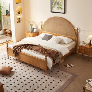 New Chinese-Style Solid Wood Bed