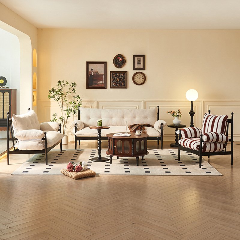 french cream style chiwu three seater sofa french cream style chiwu three seater sofa