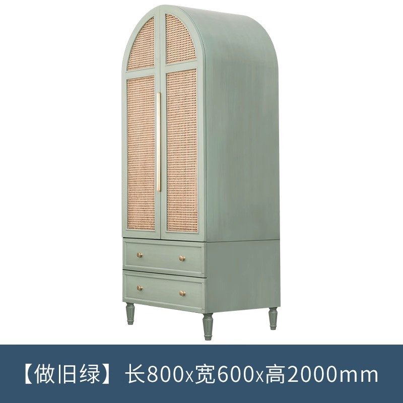 nordic cream style solid wood rattan bed nordic cream style solid wood rattan bed