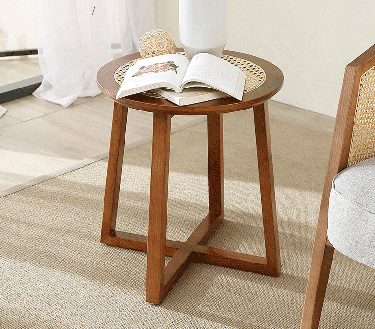 nordic solid wood rattan woven leisure chair nordic solid wood rattan woven leisure chair