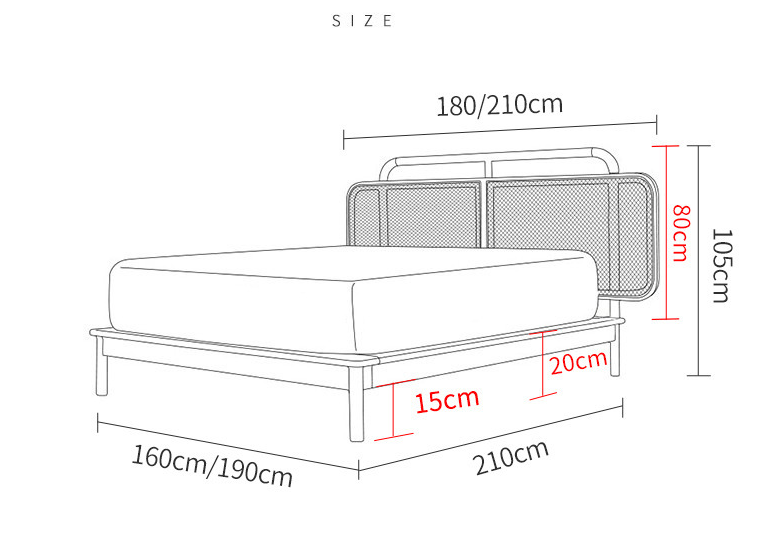 nordic ins style solid wood bed nordic ins style solid wood bed
