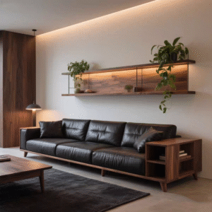 new chinese style sofa crafted from north american black walnut & ash wood