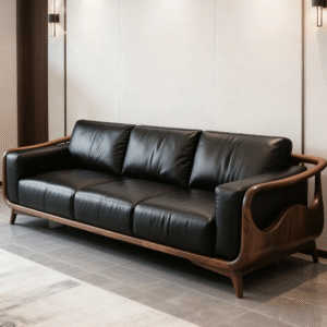 new chinese style solid north american walnut sofa