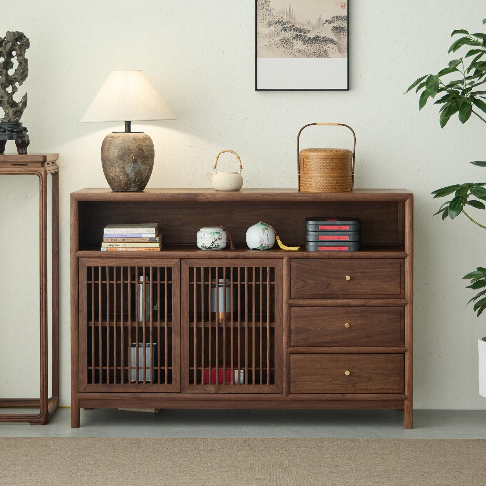 new chinese style solid walnut sideboard zen entryway cabinet new chinese style solid walnut sideboard zen entryway cabinet