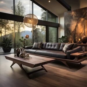 new chinese style black walnut sofa