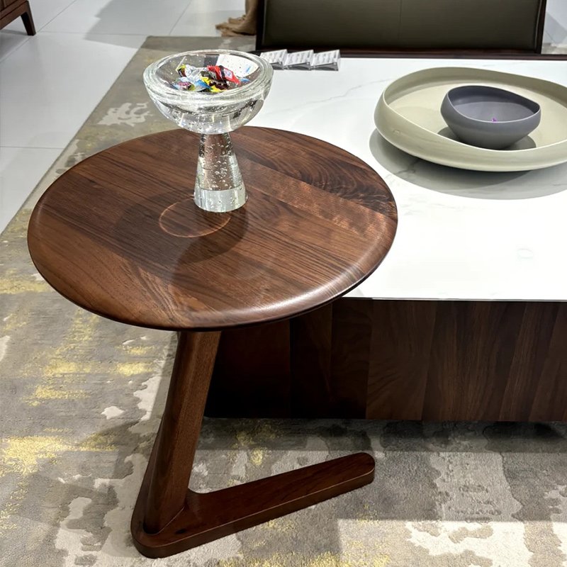 new chinese style walnut small round table new chinese style walnut small round table