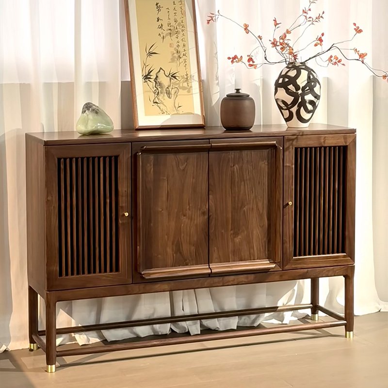 new chinese style solid black walnut sideboard new chinese style solid black walnut sideboard