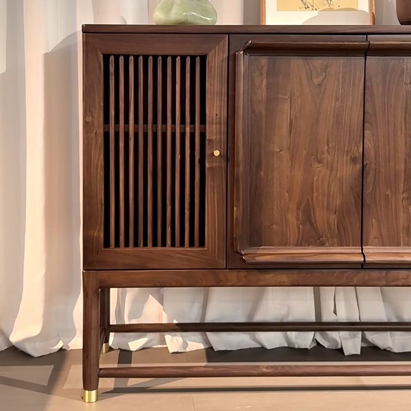 new chinese style solid black walnut sideboard new chinese style solid black walnut sideboard