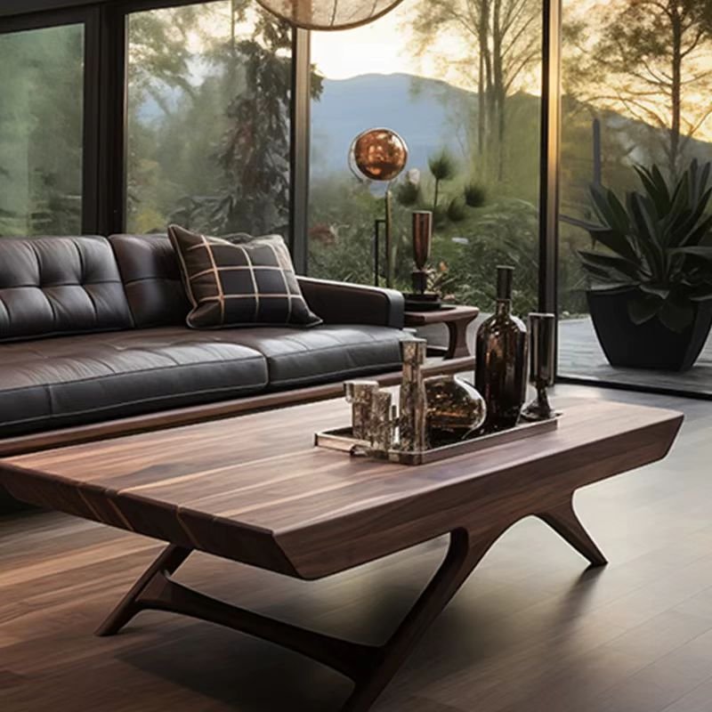 new chinese style black walnut sofa new chinese style black walnut sofa