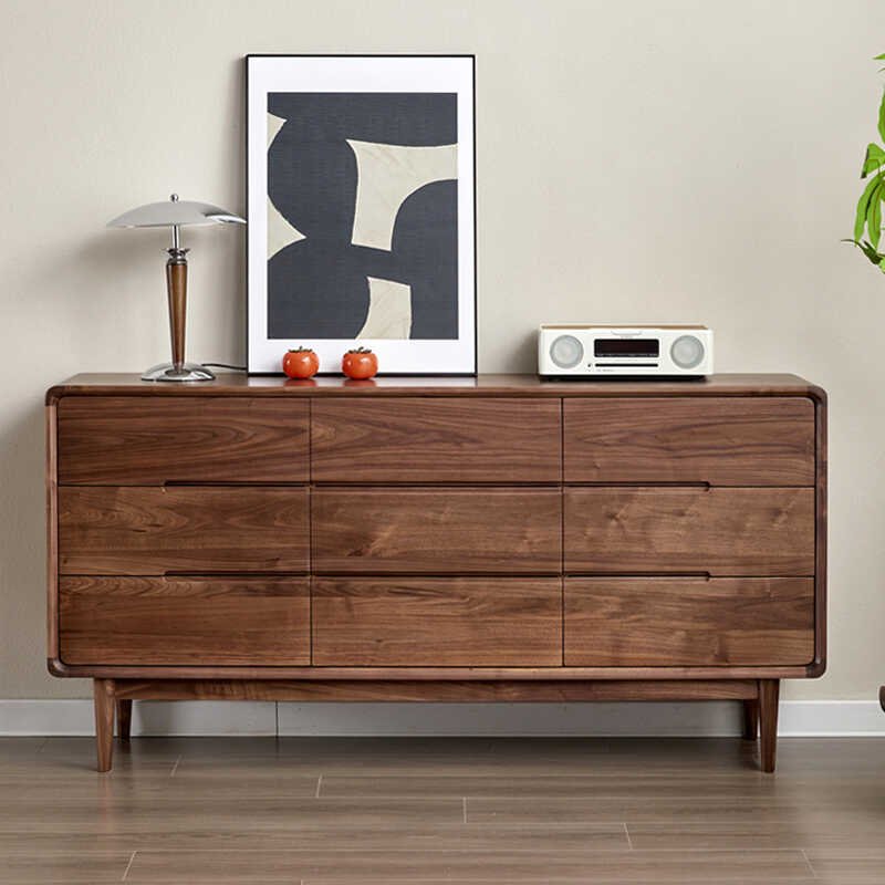 new chinese style solid black walnut nine drawer chest new chinese style solid black walnut nine drawer chest