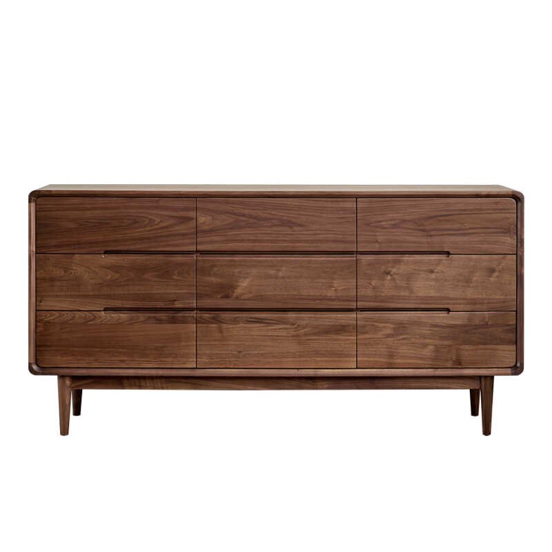 new chinese style solid black walnut nine drawer chest new chinese style solid black walnut nine drawer chest