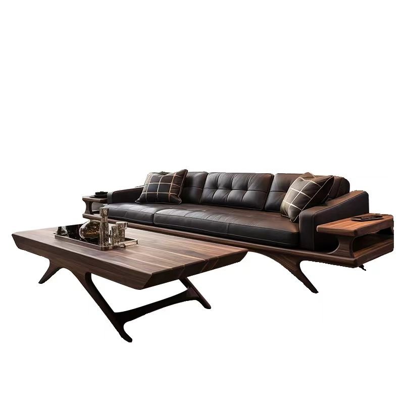 new chinese style black walnut sofa new chinese style black walnut sofa