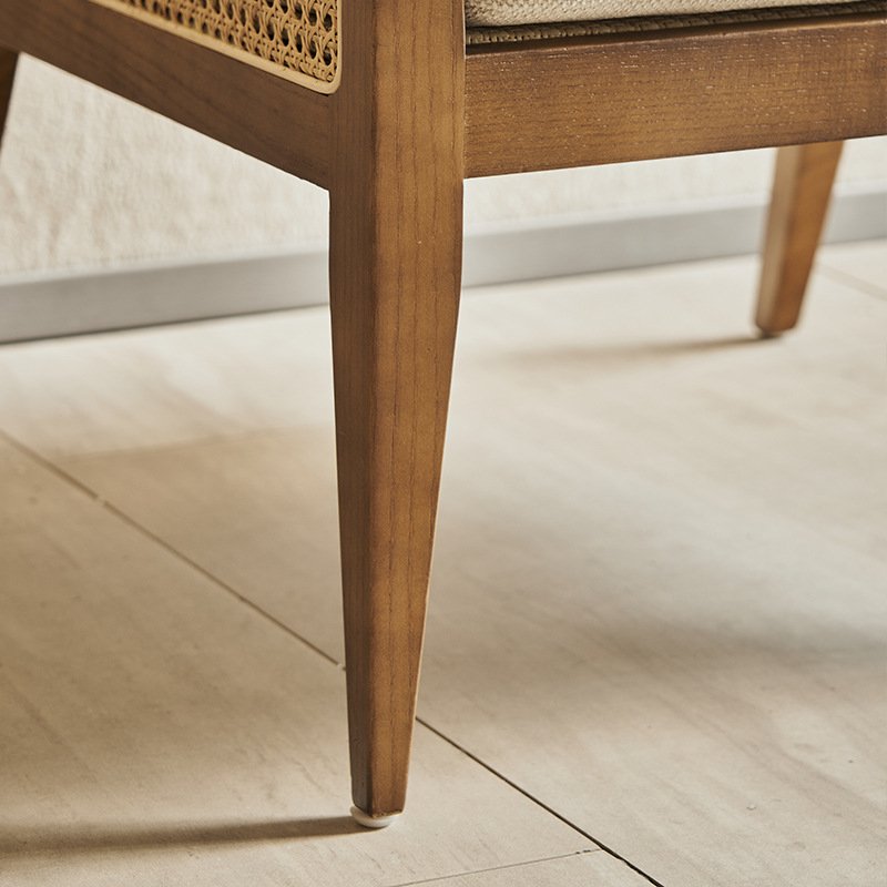 solid wood lazy sofa chair - 图片 8