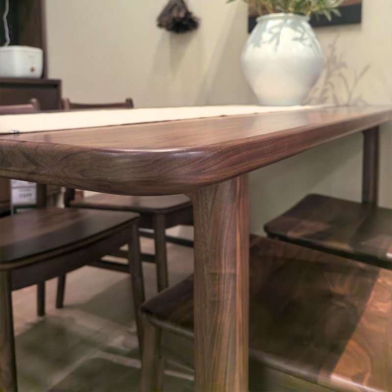 new chinese style solid wood dining table and chair set new chinese style solid wood dining table and chair set