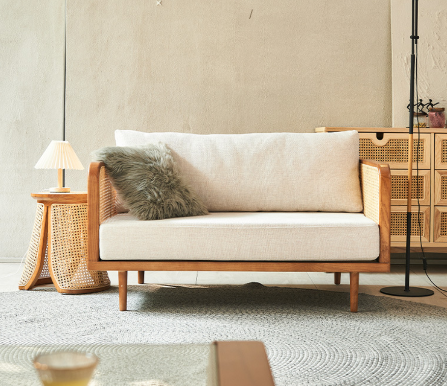 Modern Neo-Chinese Style Retro Solid Wood Sofa - 图片 16