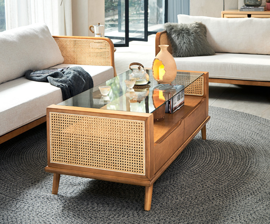 Modern Neo-Chinese Style Retro Solid Wood Sofa - 图片 13