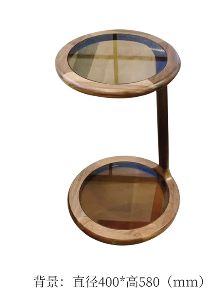 new chinese style walnut solid wood small round side table new chinese style walnut solid wood small round side table