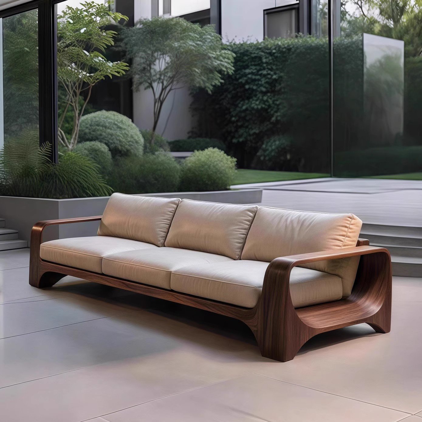 new chinese style black walnut solid wood sofa new chinese style black walnut solid wood sofa