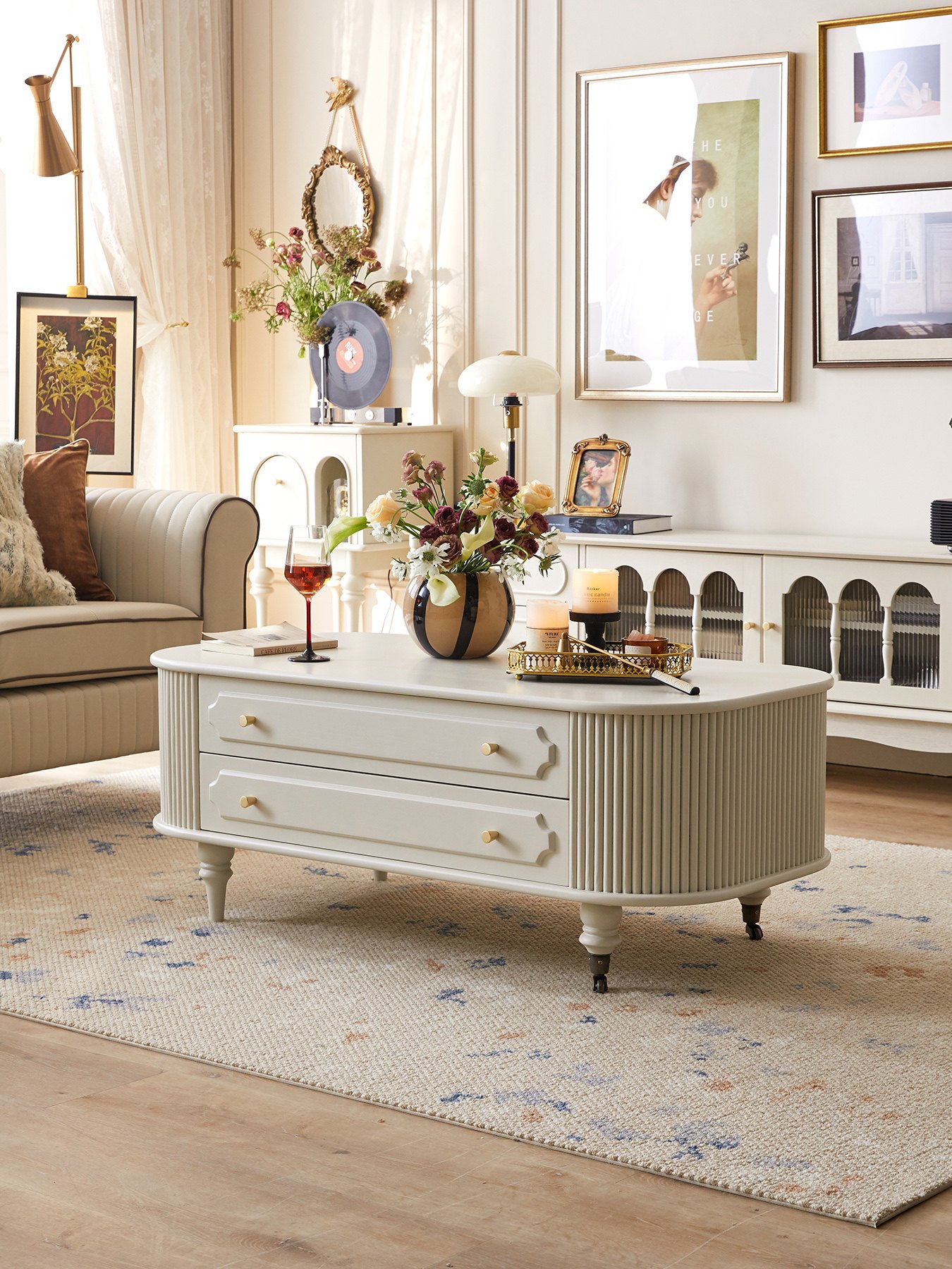 french retro cream style solid wood coffee table french retro cream style solid wood coffee table