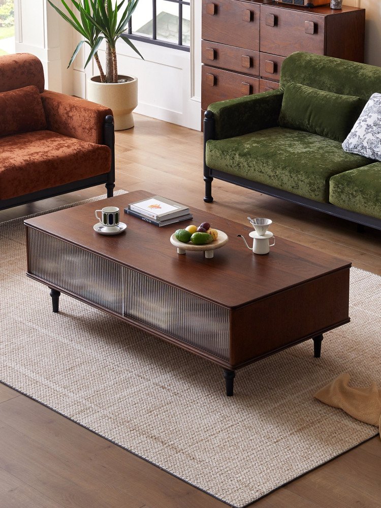 mid century style solid wood coffee table mid century style solid wood coffee table