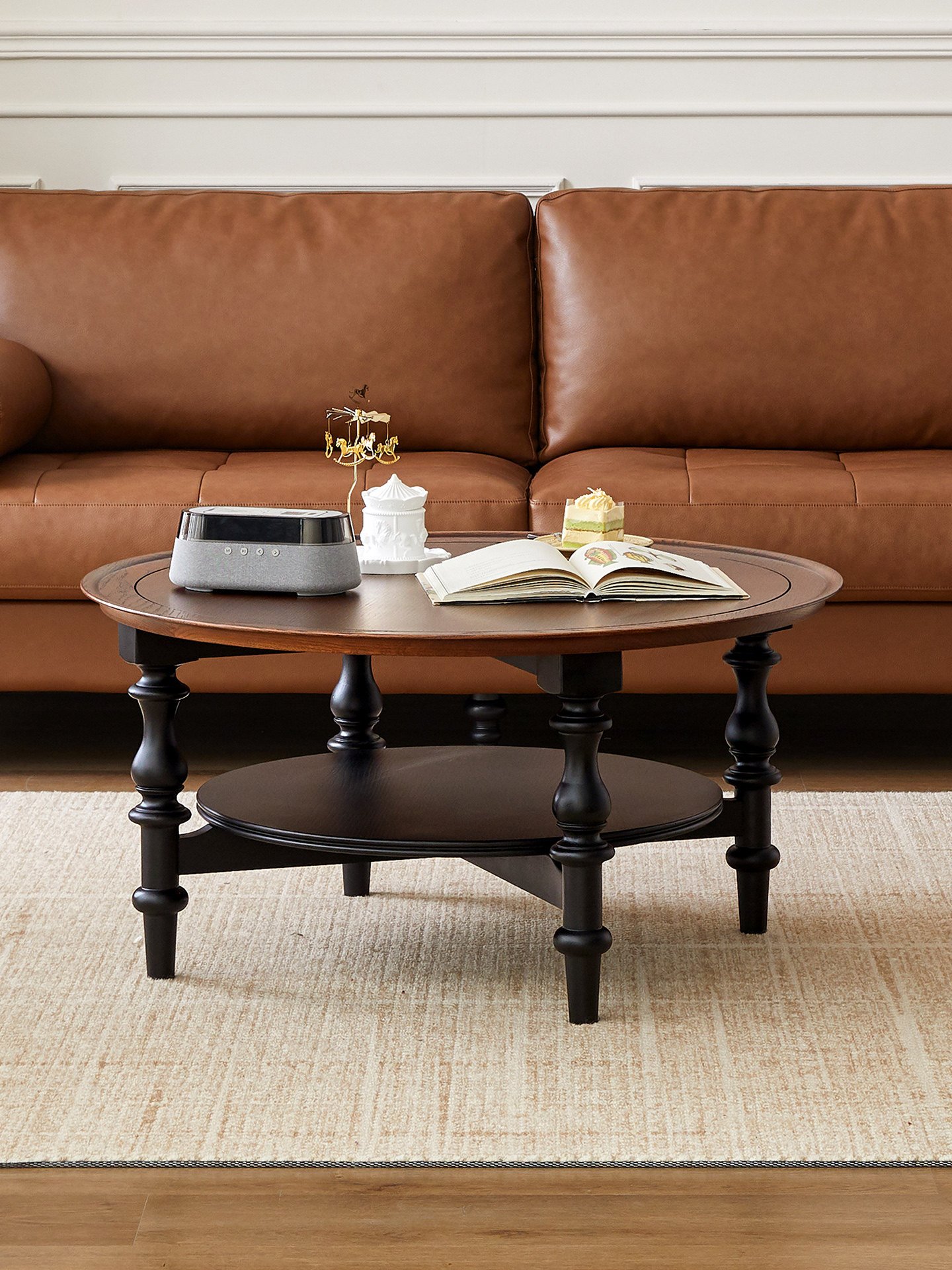 mid‑century style solid wood coffee table mid‑century style solid wood coffee table