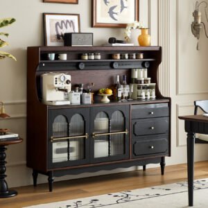 french retro solid wood sideboard