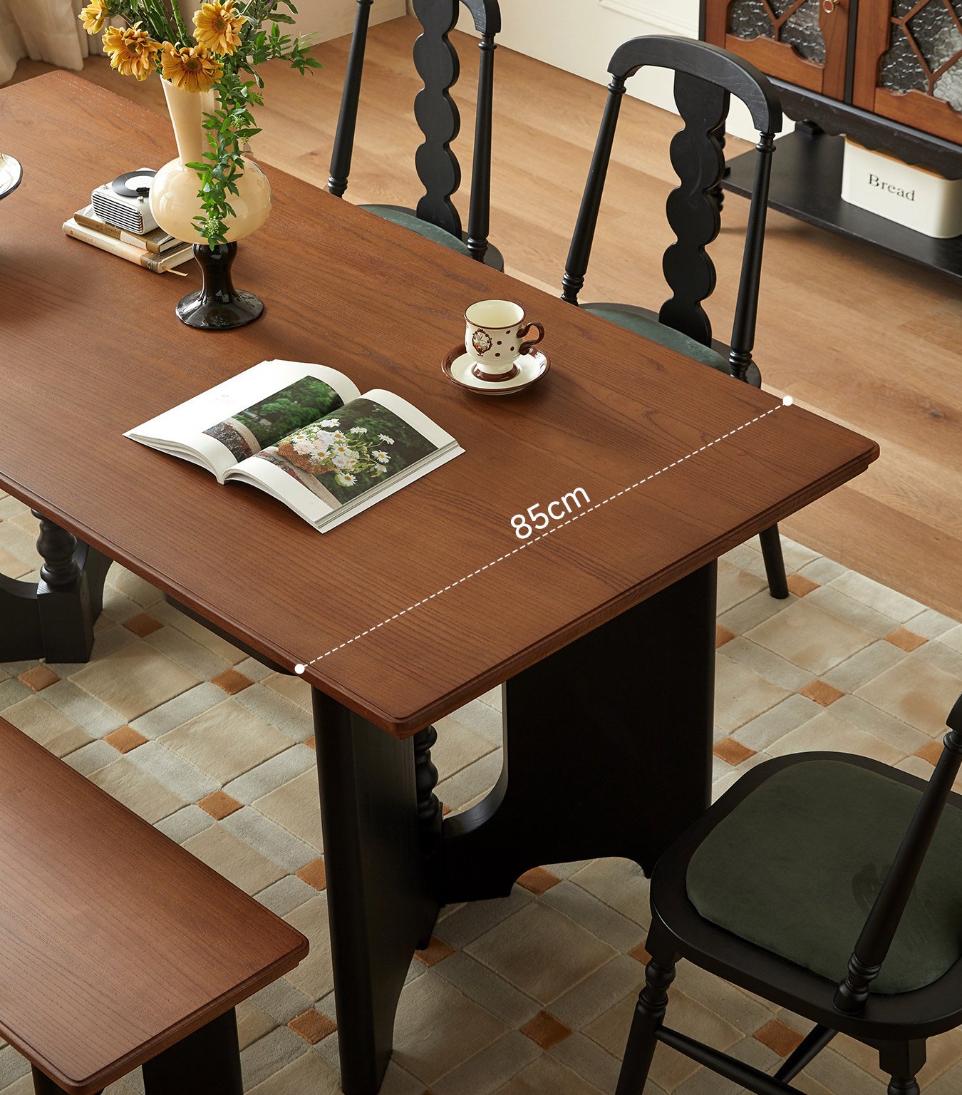 mid century style solid wood dining table and chair set mid century style solid wood dining table and chair set