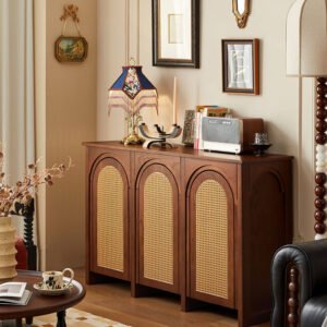 Mid-century style solid wood sideboard