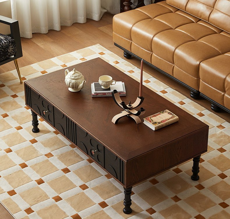 french mid century solid wood coffee table french mid century solid wood coffee table