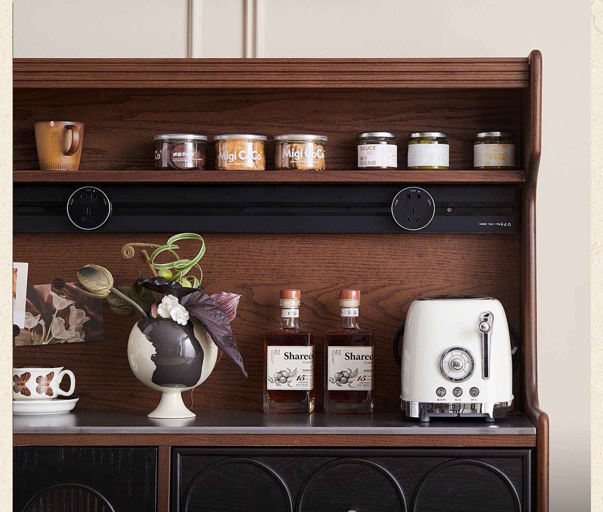 mid‑century style solid wood sideboard mid‑century style solid wood sideboard