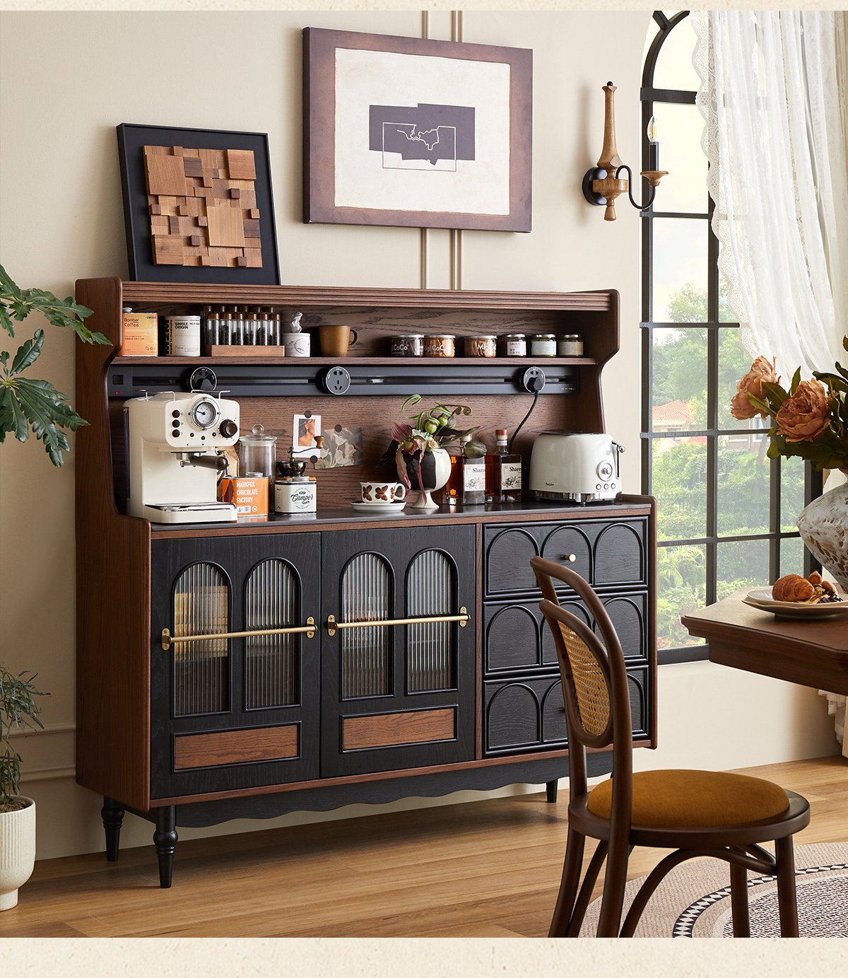 mid‑century style solid wood sideboard mid‑century style solid wood sideboard