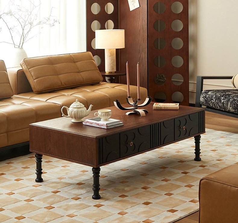 french mid century solid wood coffee table french mid century solid wood coffee table