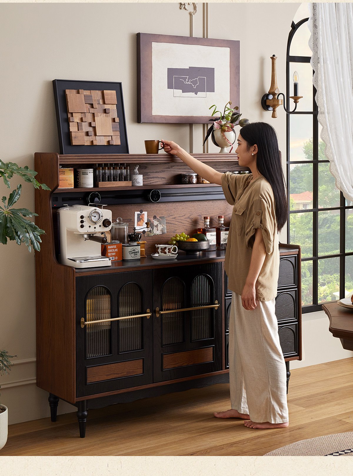 mid‑century style solid wood sideboard mid‑century style solid wood sideboard