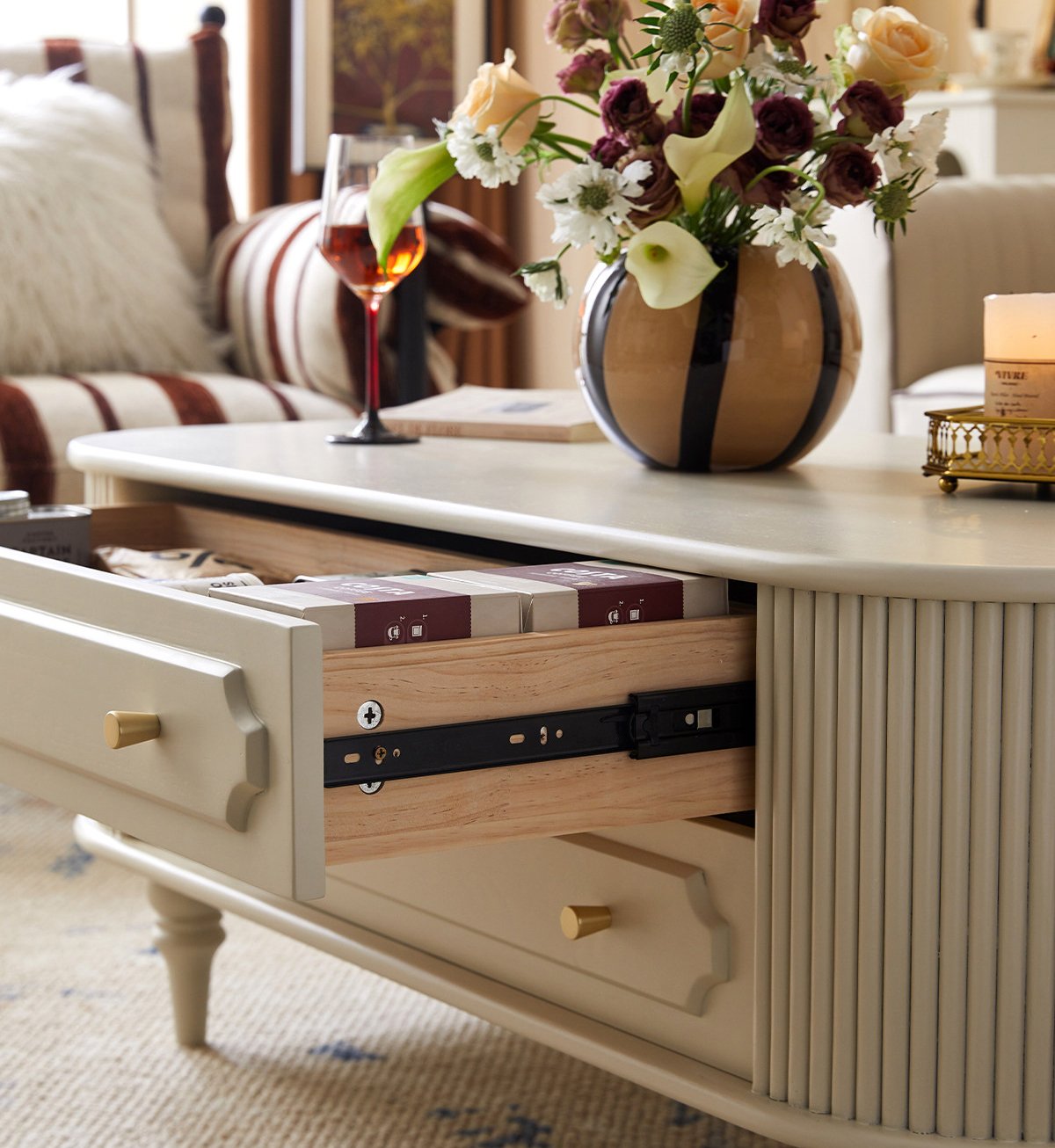 french retro cream style solid wood coffee table french retro cream style solid wood coffee table