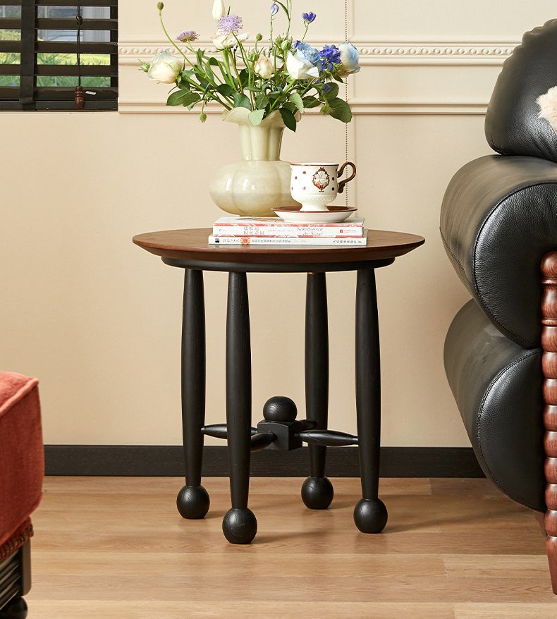 mid‑century style solid wood coffee table and tea table set mid‑century style solid wood coffee table and tea table set