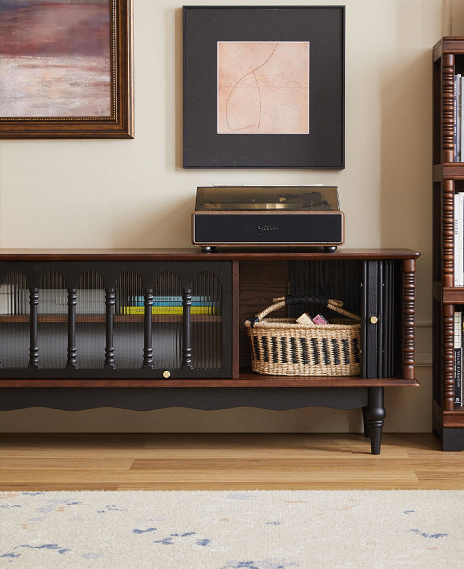 french retro solid wood tv & media console french retro solid wood tv & media console