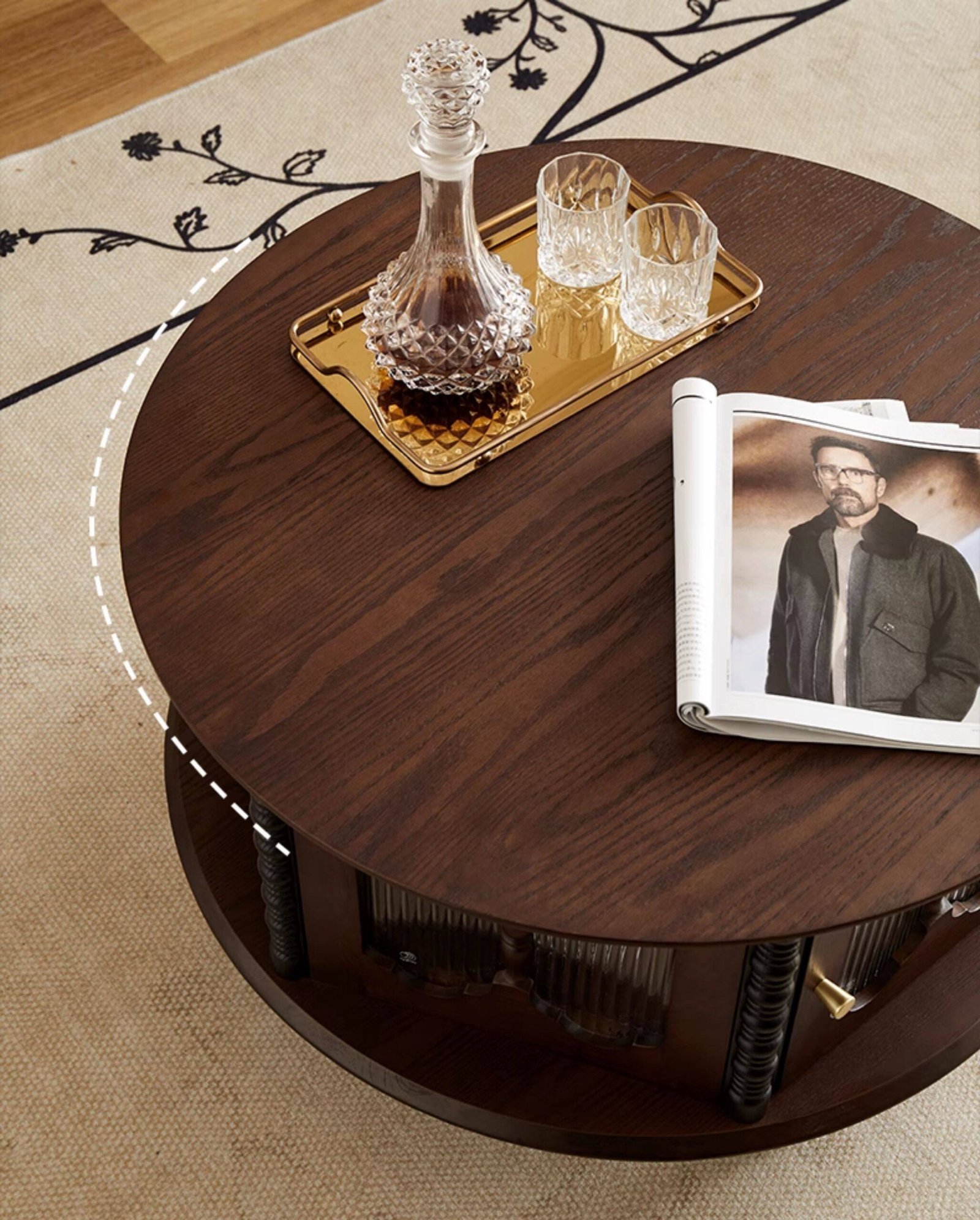 french retro solid wood round coffee table set french retro solid wood round coffee table set