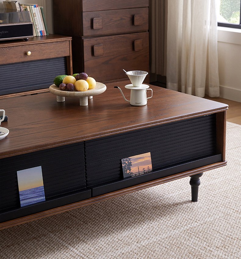 mid century style solid wood coffee table mid century style solid wood coffee table