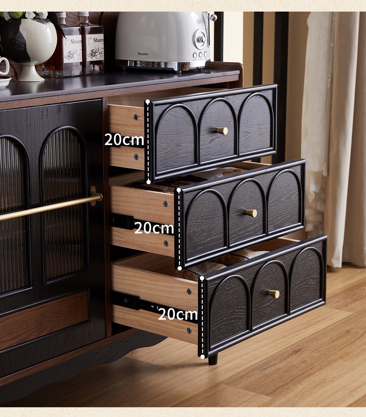 mid‑century style solid wood sideboard mid‑century style solid wood sideboard