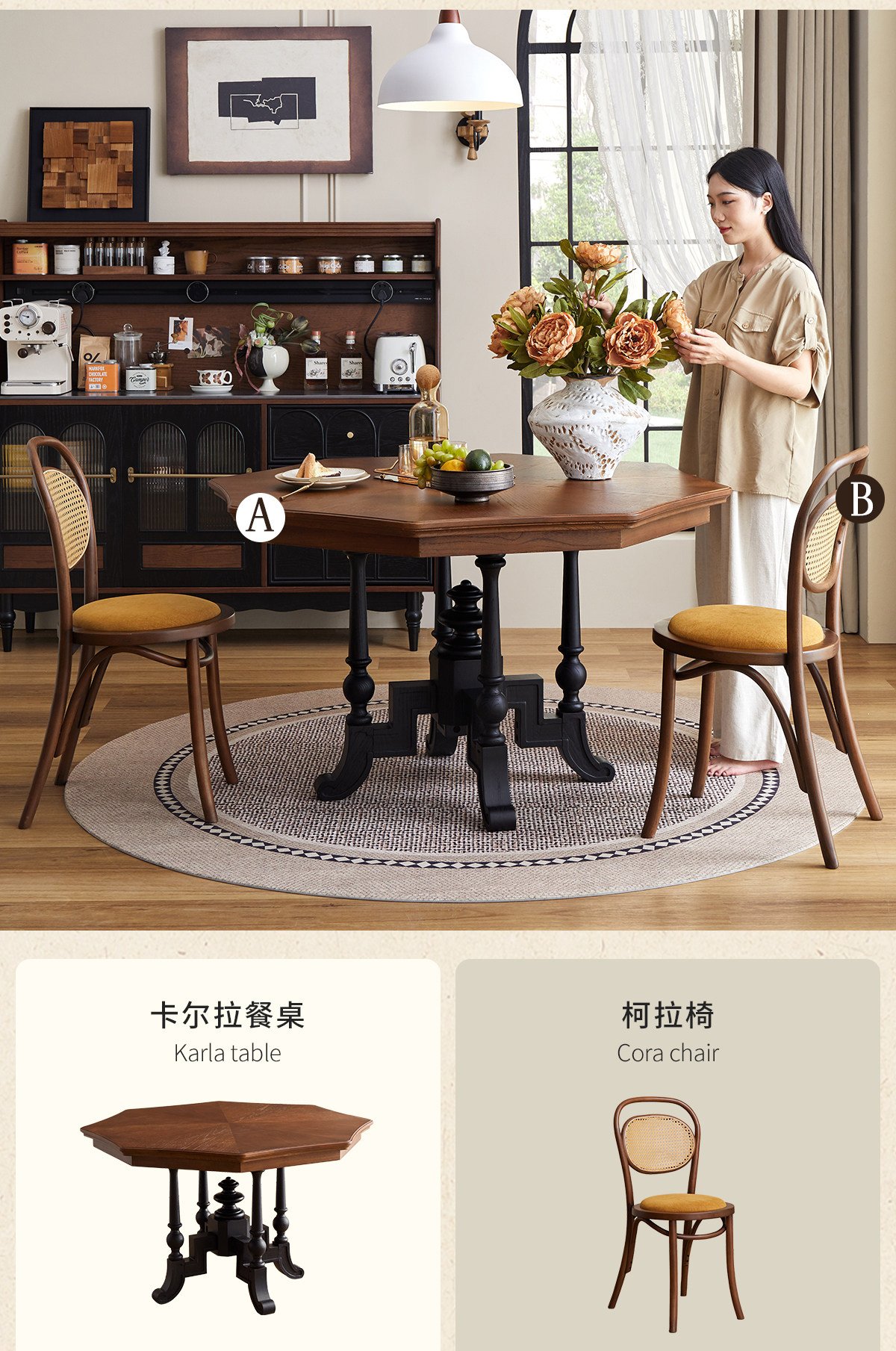 mid‑century style solid wood sideboard mid‑century style solid wood sideboard